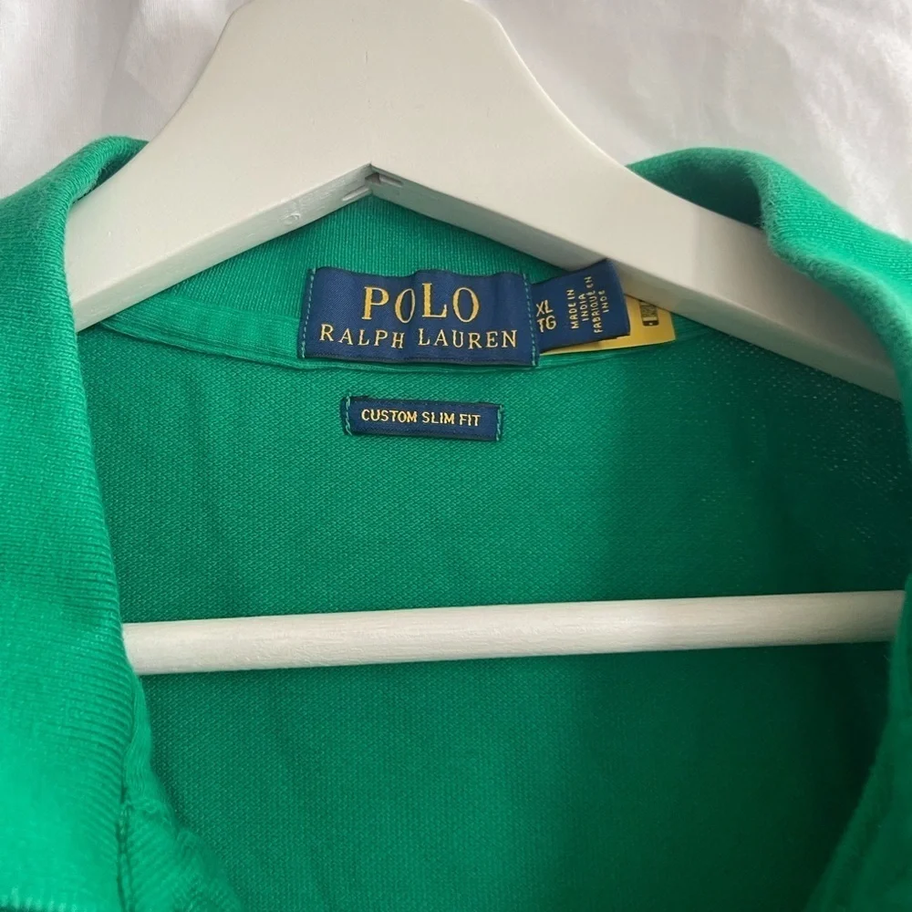 Polo by Ralph Lauren Green Men's Green Polo Shirt Size XL